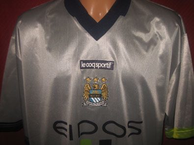 Manchester City FC away football shirt 2000-2002 size XXL
