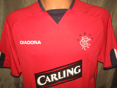 Glasgow Rangers away shirt season 2004-2005 size M #fv027