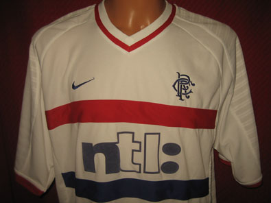Glasgow Rangers away shirt season 2001-2002 size XL